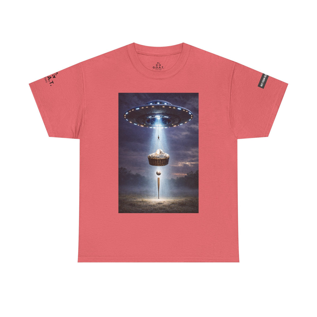#17 ⚾ 🐐 🛸 - Not From Here Series – Incoming Transmission Tee | G.O.A.T. Talk Tees