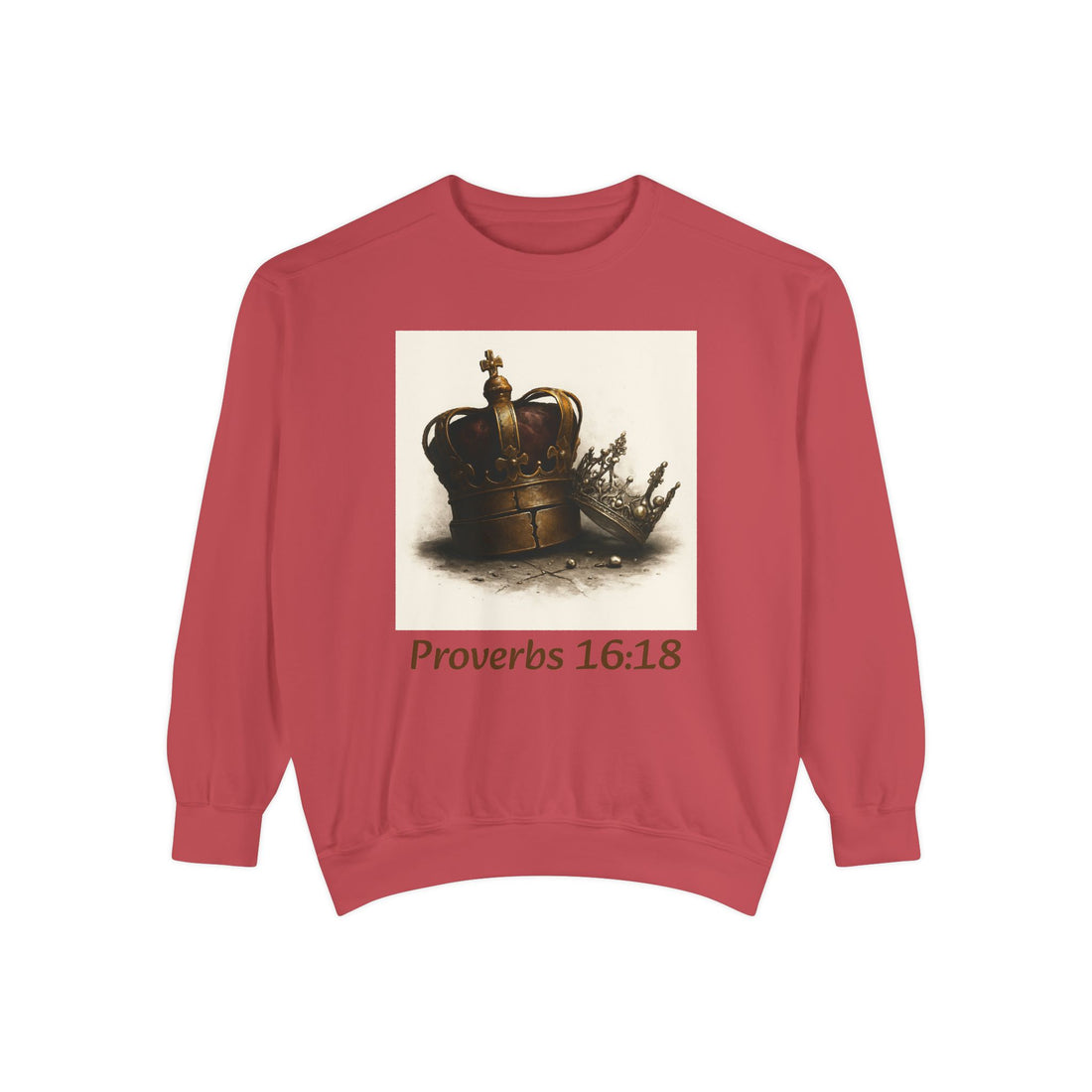 📖 “Pride Comes Before the Fall” Proverbs 16:18 Sweatshirt | G.O.A.T. Talk Tees ASGB Series