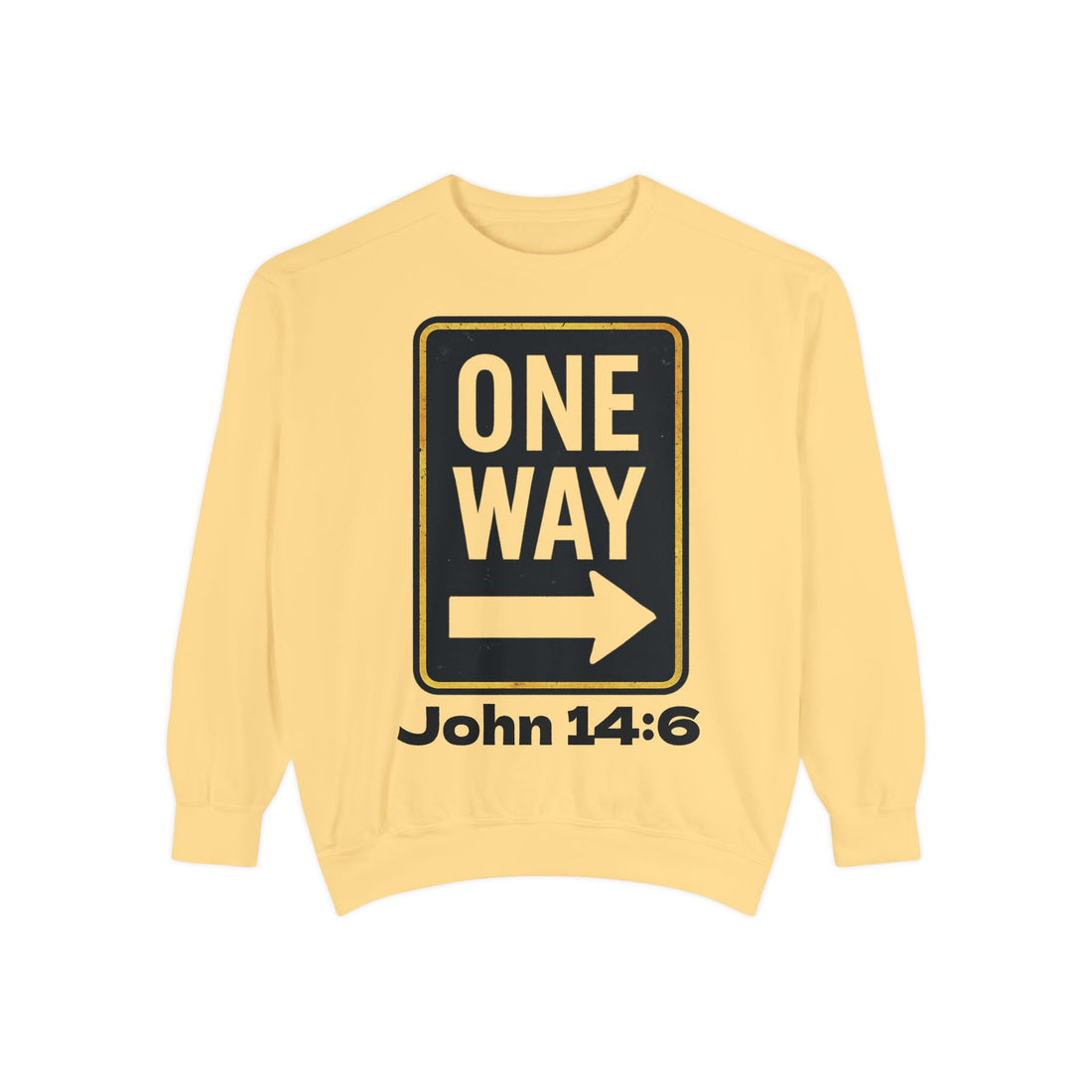 📖 ONE WAY John 14:6 Christian Sweatshirt – Jesus Is the Only Way Scripture Tee | G.O.A.T. Talk Tees