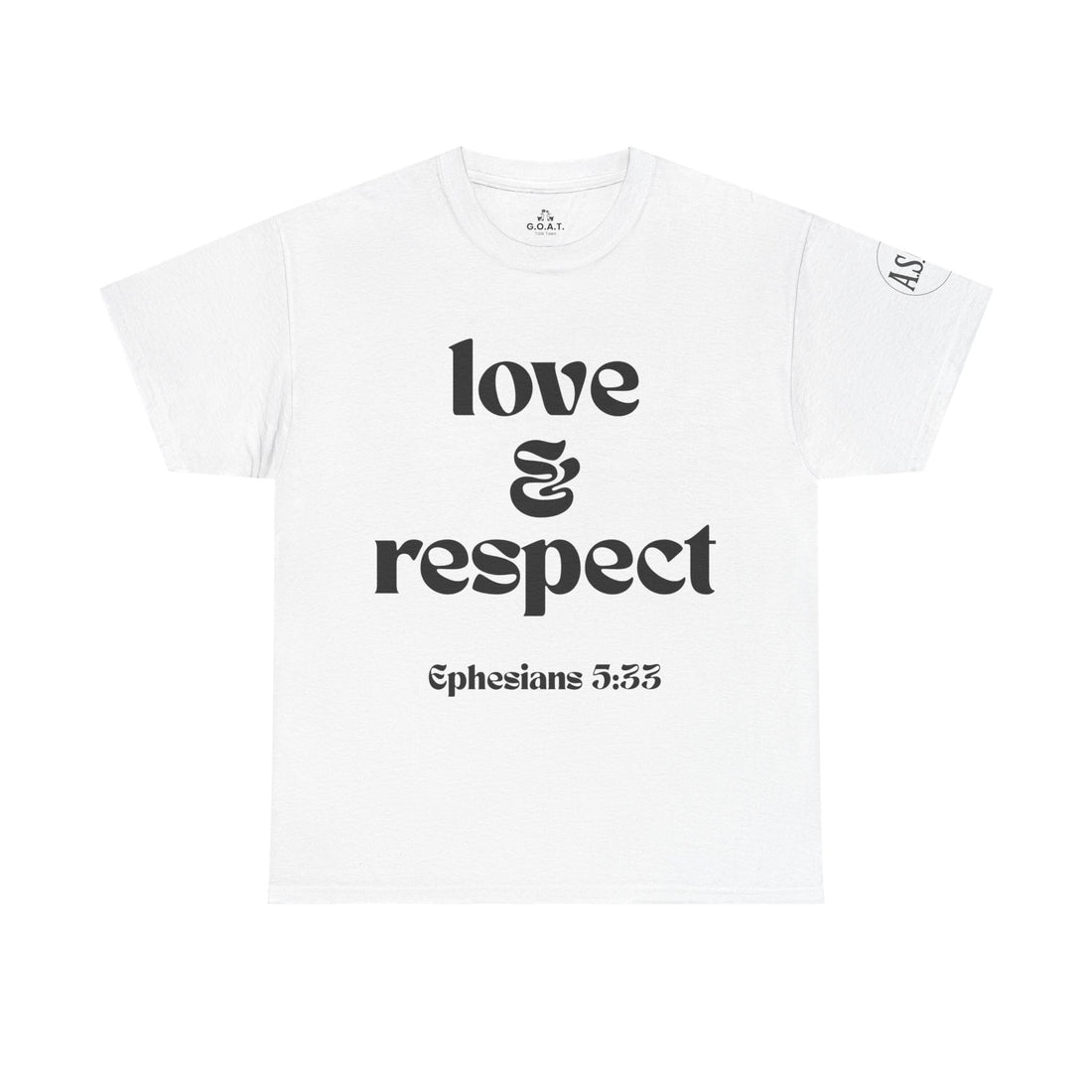 📖 Love & Respect T-Shirt | Ephesians 5:33 | A.S.G.B. Series