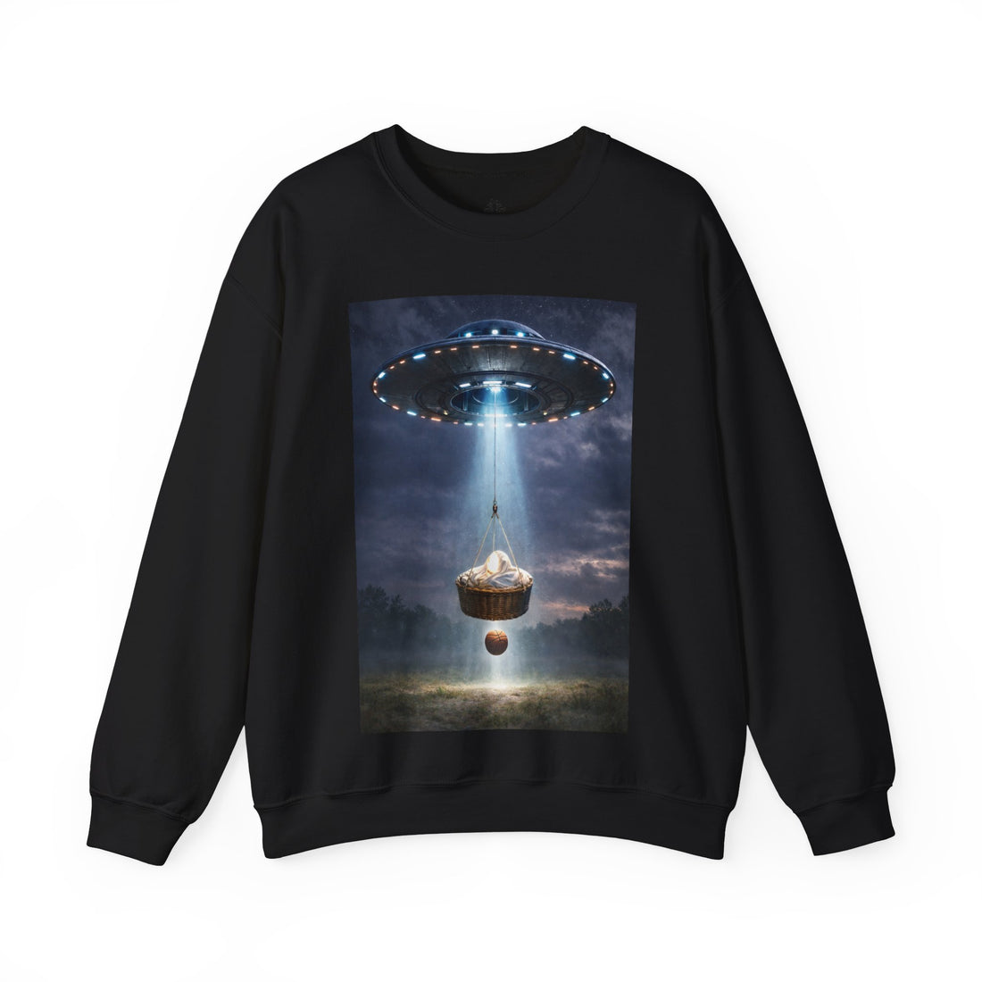 🏀 👑 🐐 🛸 - Not From Here Series – Incoming Transmission Sweatshirt | G.O.A.T. Talk Tees