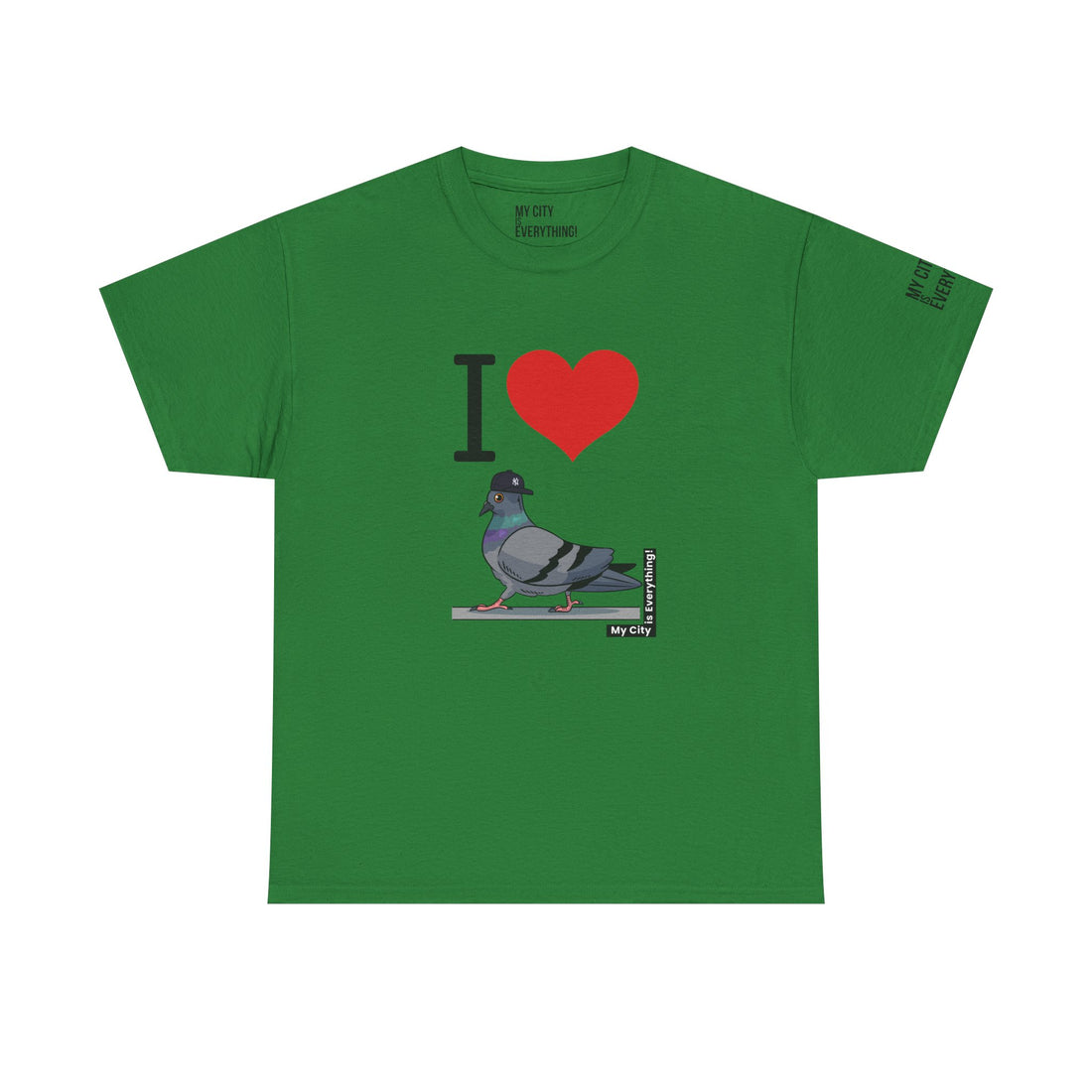 I ❤️ My City Pigeon Tee – Yankee Fitted Edition | My City Is Everything!