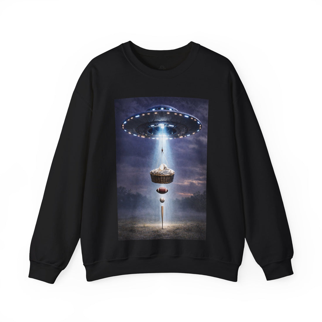 #21 ⚾ 🏈 🐐 🛸 - Not From Here Series – Incoming Transmission Sweatshirt | G.O.A.T. Talk Tees