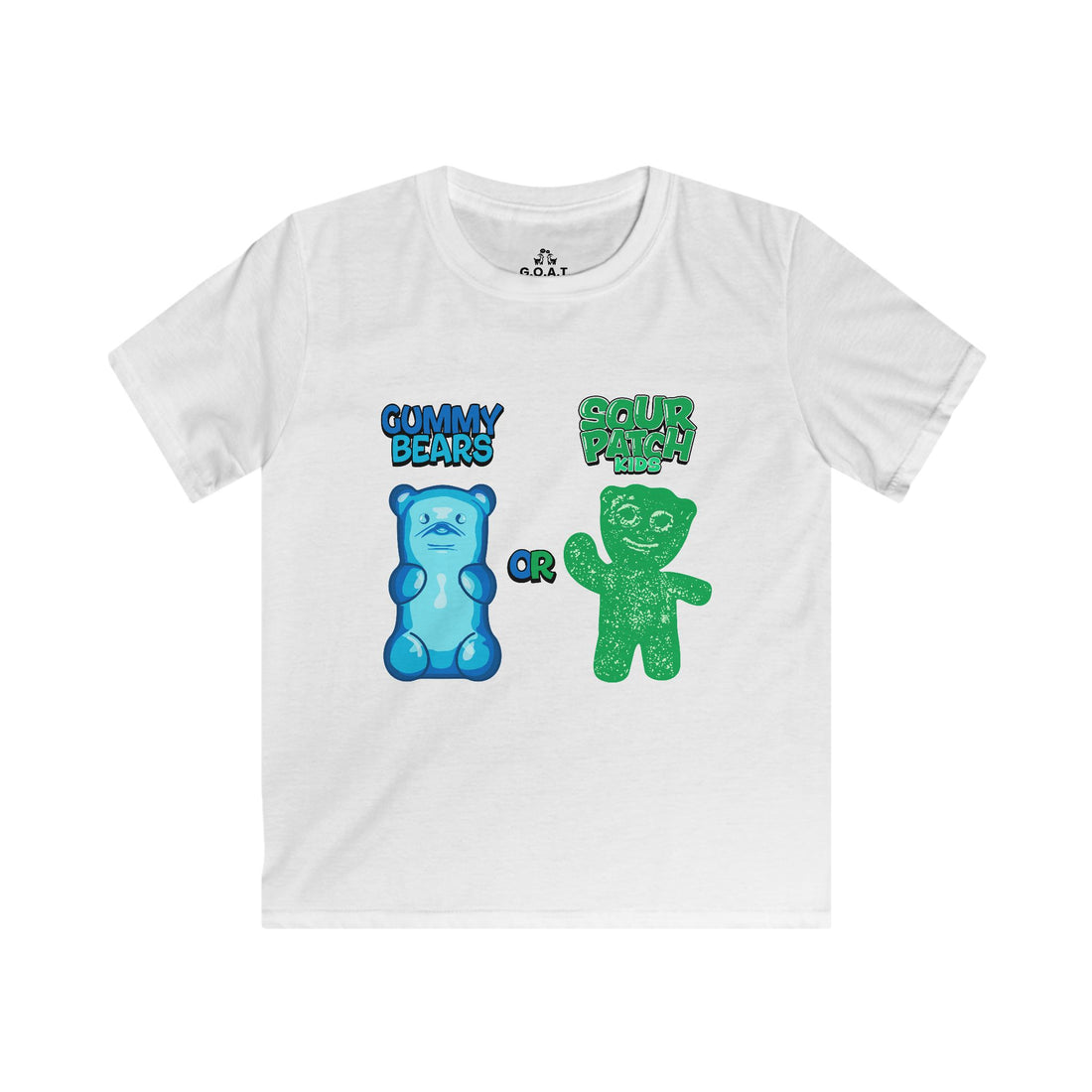 Kids Debate Tee-Gummy Bears or Sour Patch Kids?  G.O.A.T. Talk Tees