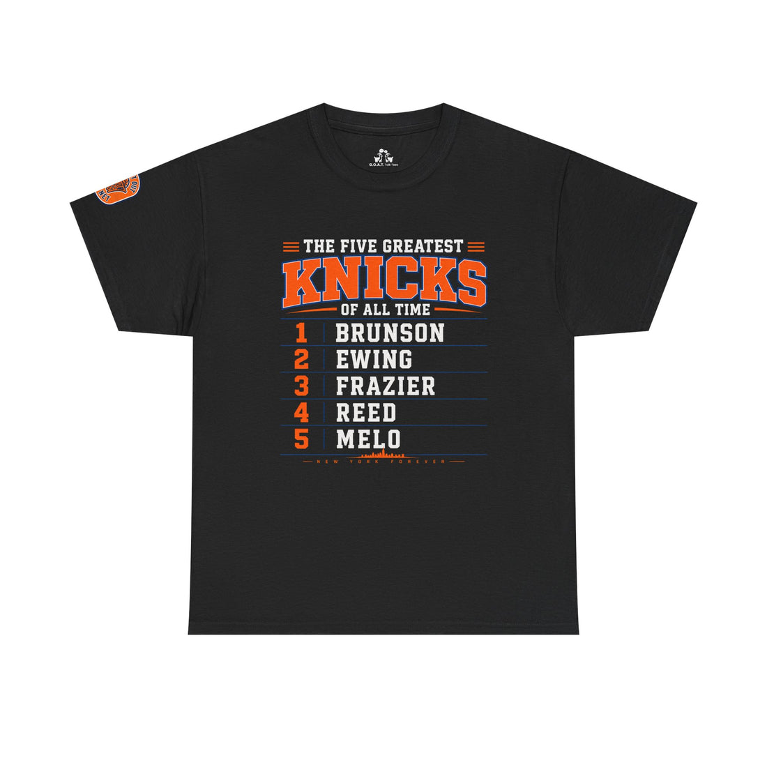 Knicks Go Crazy - Top Five Knicks of All Time Tee