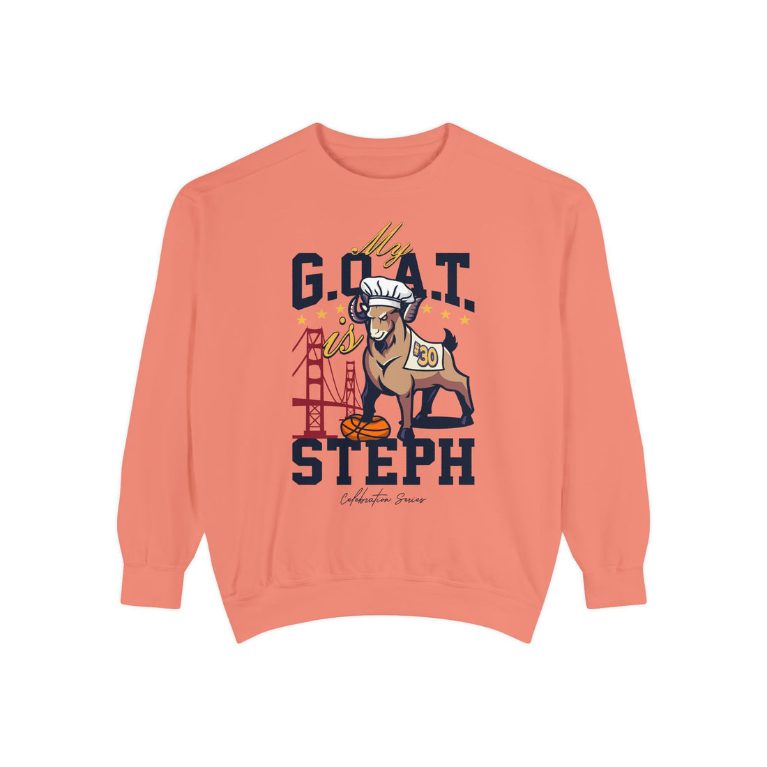 🐐 🏀 My G.O.A.T. is Steph Sweatshirt | Celebration Series Basketball Crewneck