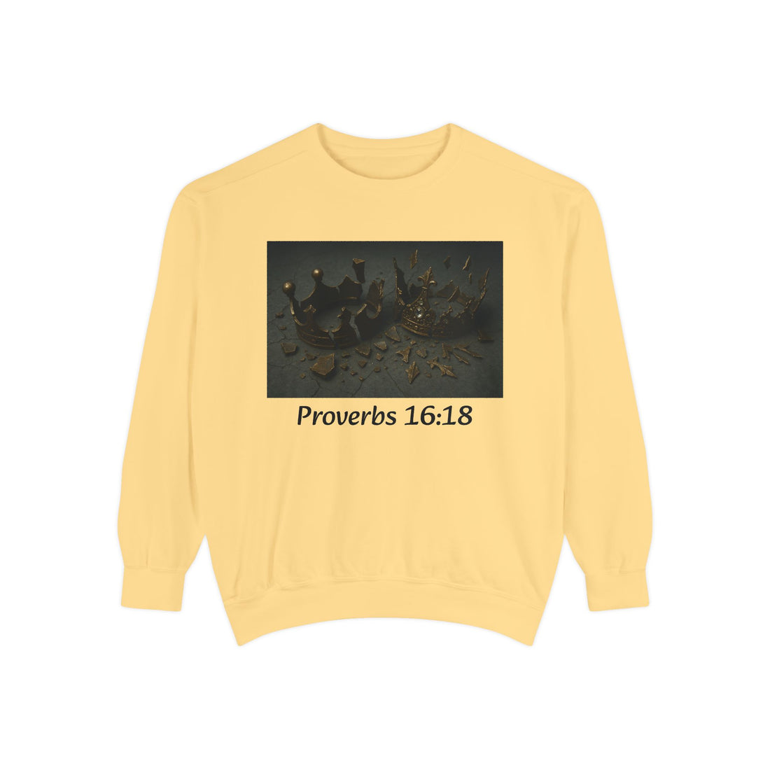 📖 “Pride Comes Before the Fall” Proverbs 16:18 Sweatshirt | G.O.A.T. Talk Tees ASGB Series